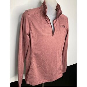 The North Face Women's Rose Pink Half-Zip Sweatshirt